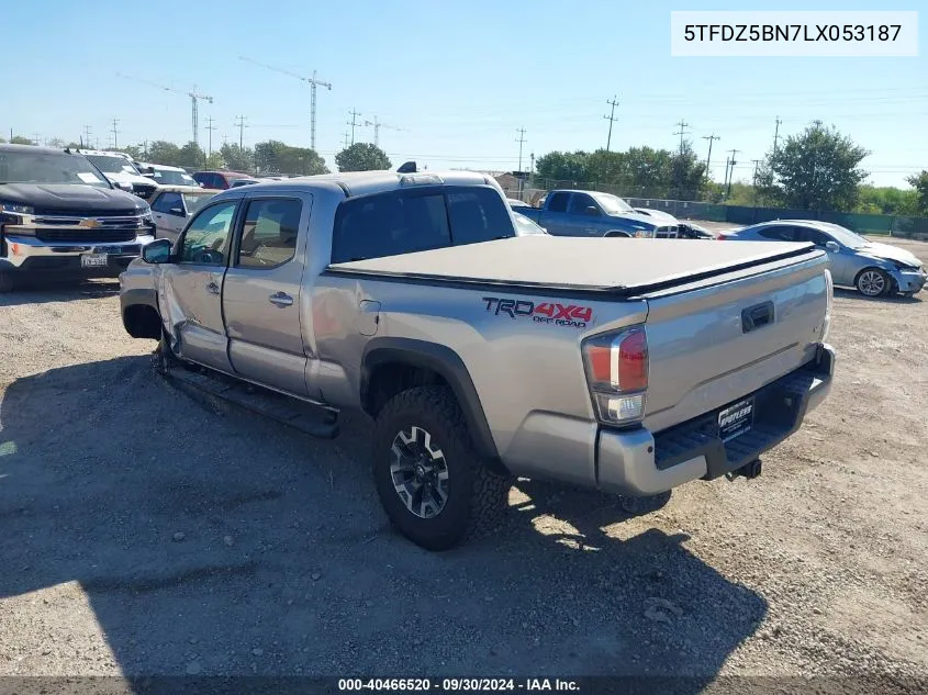 2020 Toyota Tacoma Double Cab/Sr5/Trd Sport/ VIN: 5TFDZ5BN7LX053187 Lot: 40466520