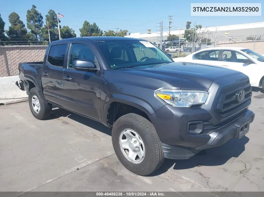 2020 Toyota Tacoma Sr V6 VIN: 3TMCZ5AN2LM352900 Lot: 40488238