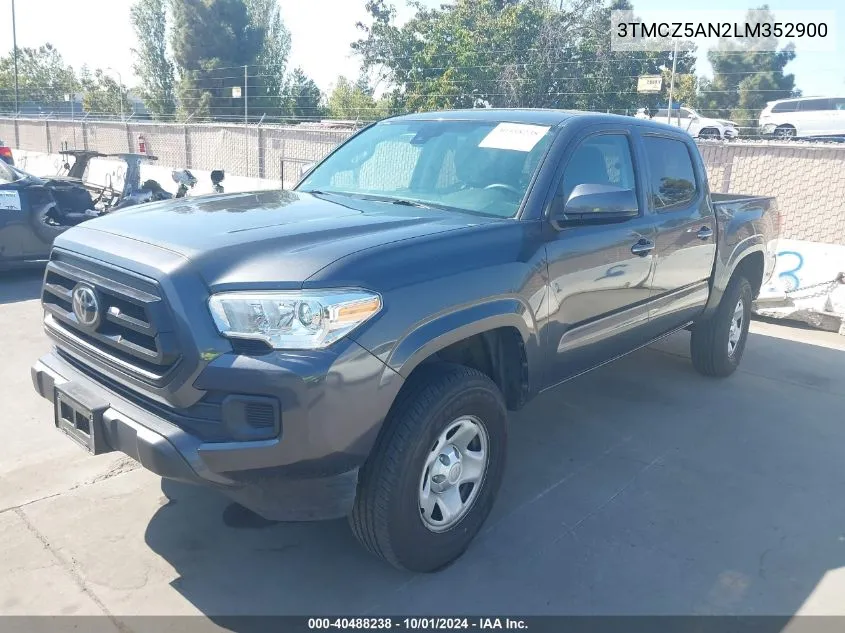 2020 Toyota Tacoma Sr V6 VIN: 3TMCZ5AN2LM352900 Lot: 40488238