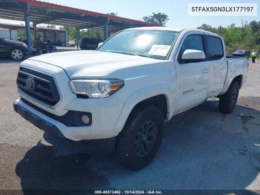 2020 Toyota Tacoma Sr5 VIN: 5TFAX5GN3LX177197 Lot: 40573492