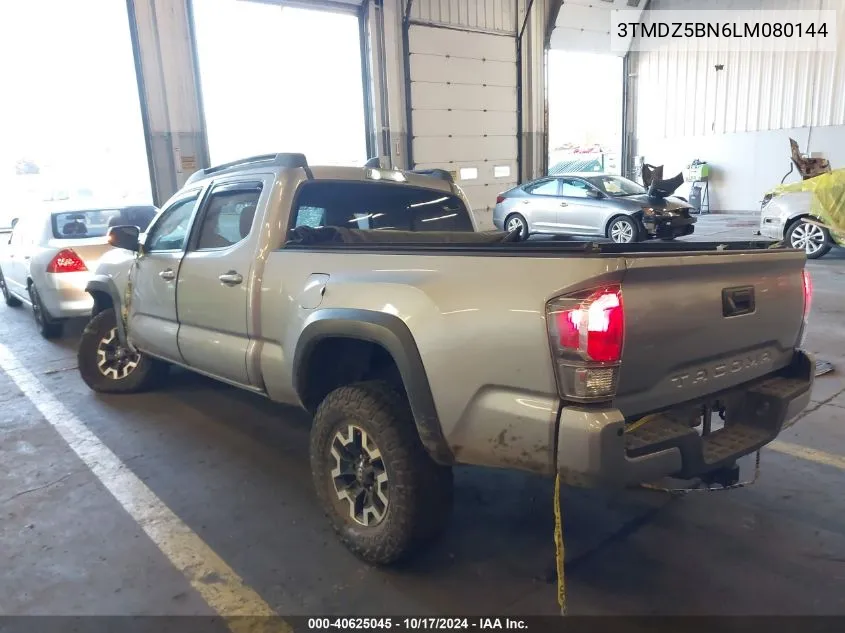 2020 Toyota Tacoma Trd Off-Road VIN: 3TMDZ5BN6LM080144 Lot: 40625045