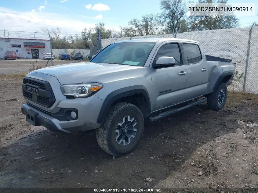 2020 Toyota Tacoma Trd Off-Road VIN: 3TMDZ5BN2LM090914 Lot: 40641919