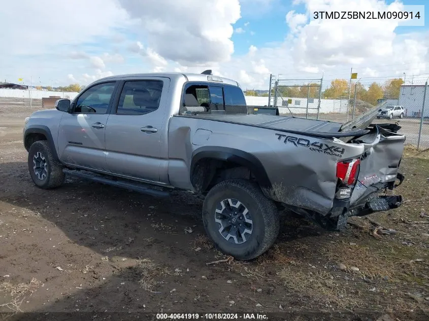 2020 Toyota Tacoma Trd Off-Road VIN: 3TMDZ5BN2LM090914 Lot: 40641919