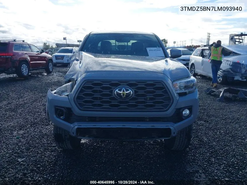 2020 Toyota Tacoma Trd Off-Road VIN: 3TMDZ5BN7LM093940 Lot: 40645995