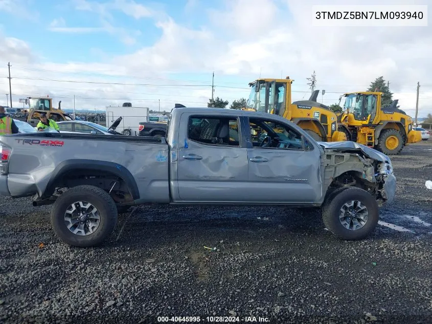 2020 Toyota Tacoma Trd Off-Road VIN: 3TMDZ5BN7LM093940 Lot: 40645995