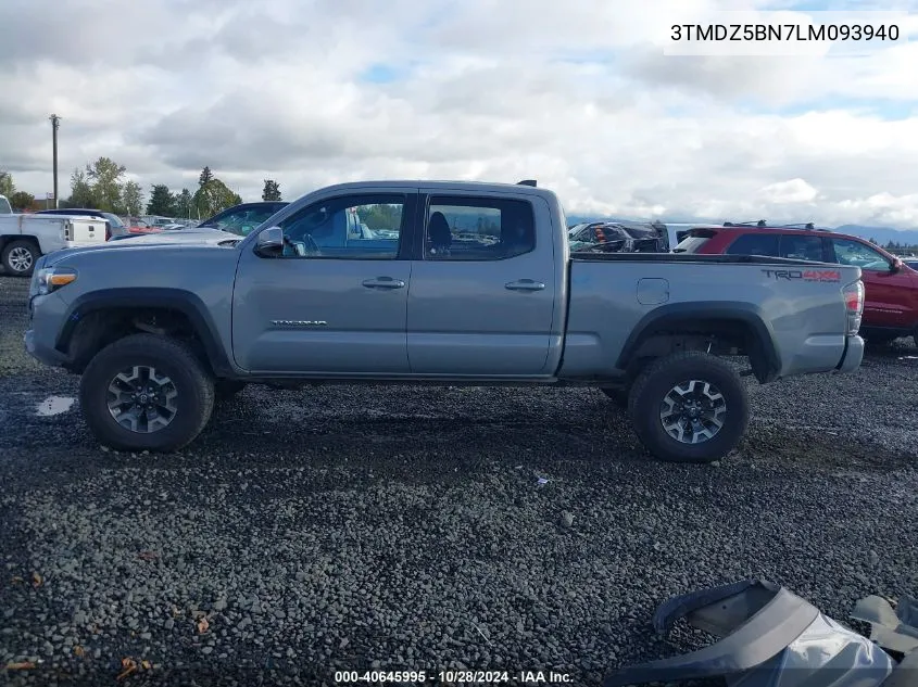 2020 Toyota Tacoma Trd Off-Road VIN: 3TMDZ5BN7LM093940 Lot: 40645995