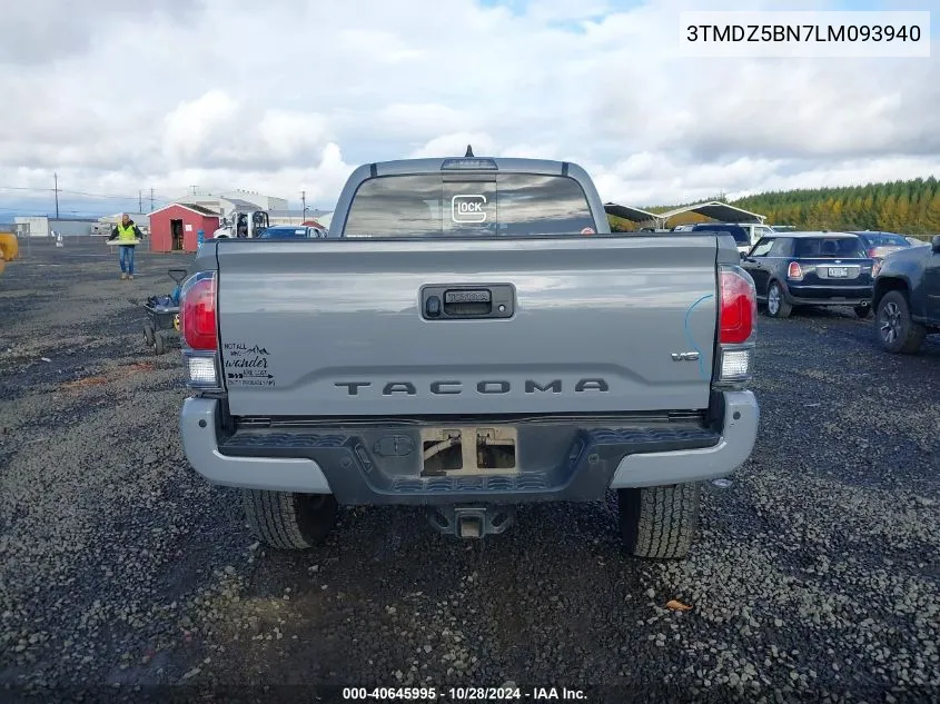 2020 Toyota Tacoma Trd Off-Road VIN: 3TMDZ5BN7LM093940 Lot: 40645995