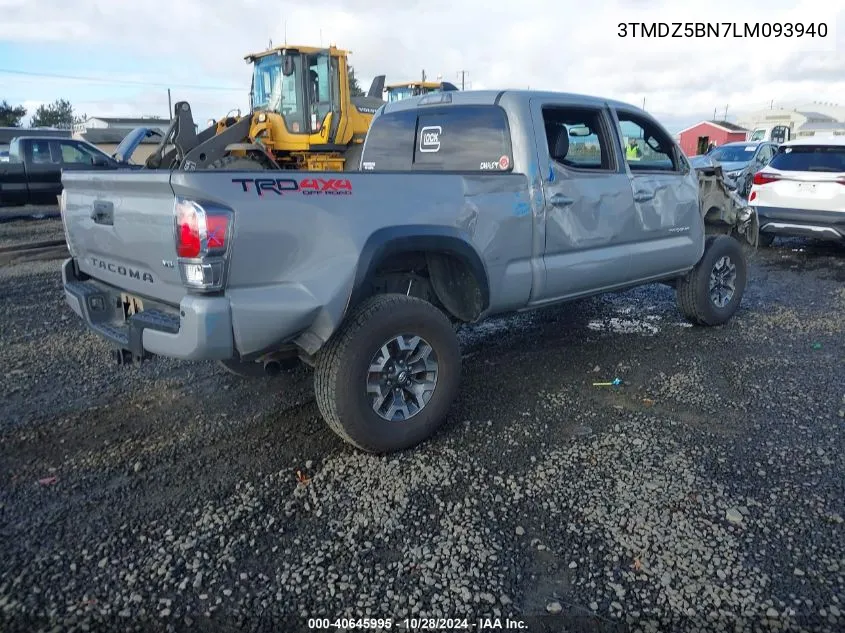 2020 Toyota Tacoma Trd Off-Road VIN: 3TMDZ5BN7LM093940 Lot: 40645995