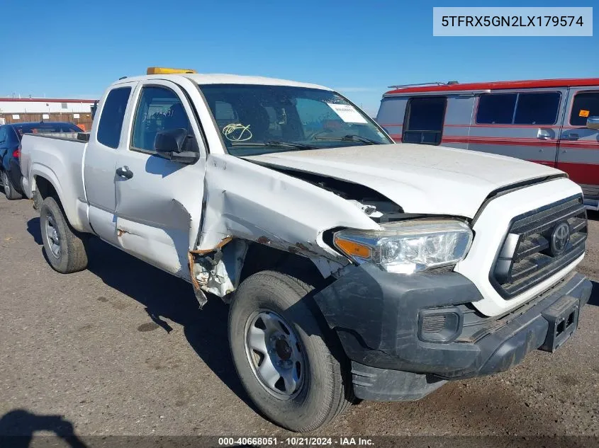 5TFRX5GN2LX179574 2020 Toyota Tacoma Sr