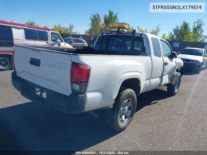 5TFRX5GN2LX179574 2020 Toyota Tacoma Sr