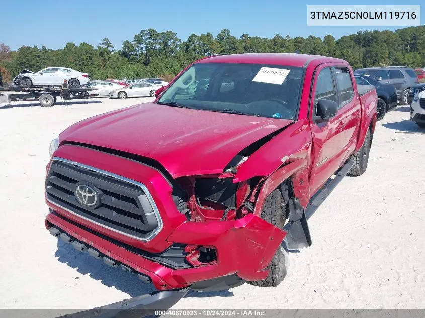 2020 Toyota Tacoma Sr5 V6 VIN: 3TMAZ5CN0LM119716 Lot: 40670923