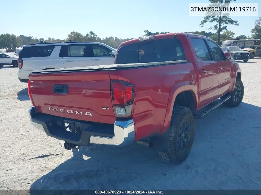 2020 Toyota Tacoma Sr5 V6 VIN: 3TMAZ5CN0LM119716 Lot: 40670923