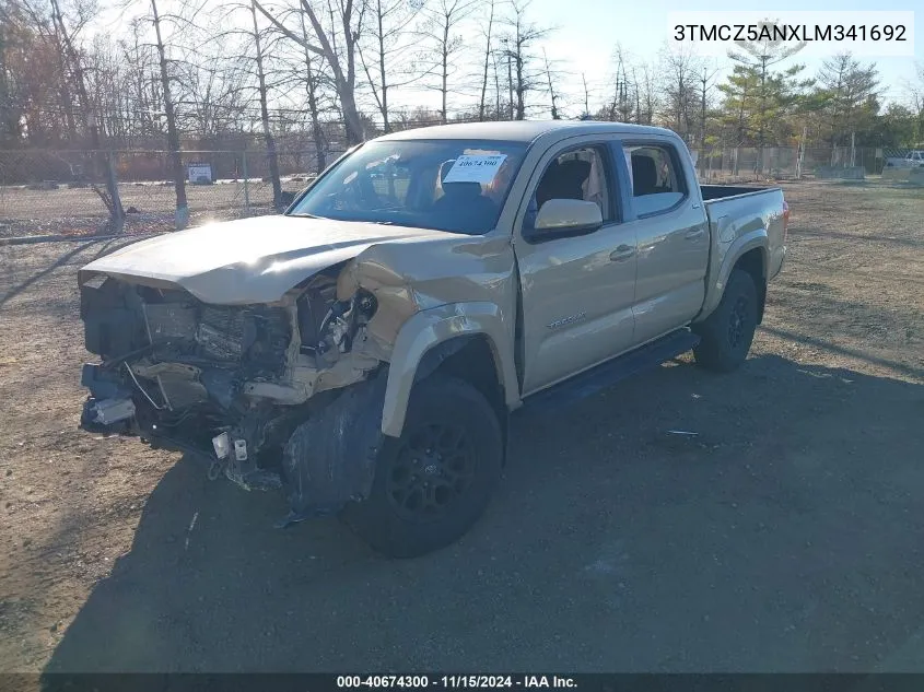 2020 Toyota Tacoma Sr5 V6 VIN: 3TMCZ5ANXLM341692 Lot: 40674300