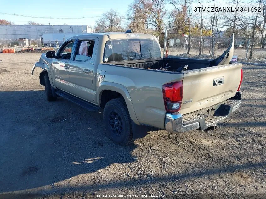 2020 Toyota Tacoma Sr5 V6 VIN: 3TMCZ5ANXLM341692 Lot: 40674300