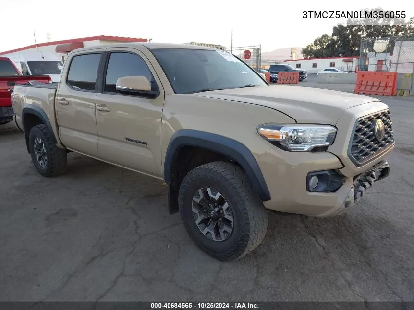 2020 Toyota Tacoma Trd Off-Road VIN: 3TMCZ5AN0LM356055 Lot: 40684565