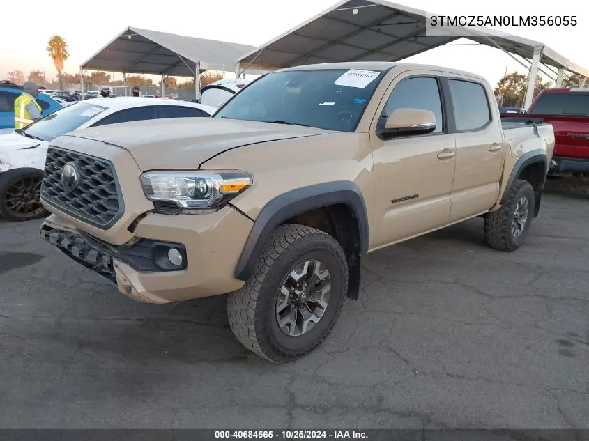 2020 Toyota Tacoma Trd Off-Road VIN: 3TMCZ5AN0LM356055 Lot: 40684565