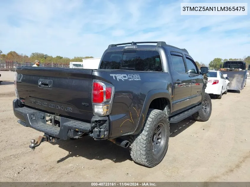 2020 Toyota Tacoma Trd Off-Road VIN: 3TMCZ5AN1LM365475 Lot: 40723161