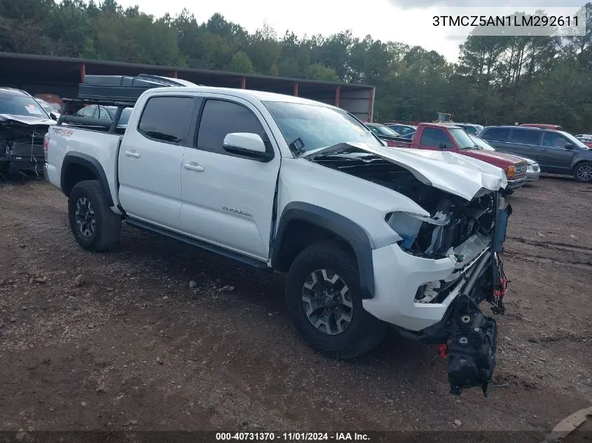 2020 Toyota Tacoma Trd Off-Road VIN: 3TMCZ5AN1LM292611 Lot: 40731370