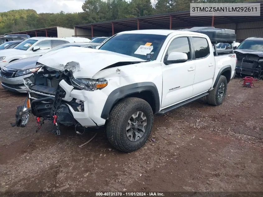 2020 Toyota Tacoma Trd Off-Road VIN: 3TMCZ5AN1LM292611 Lot: 40731370