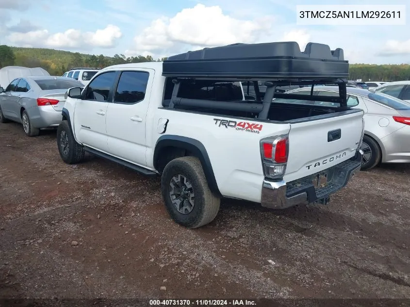 2020 Toyota Tacoma Trd Off-Road VIN: 3TMCZ5AN1LM292611 Lot: 40731370