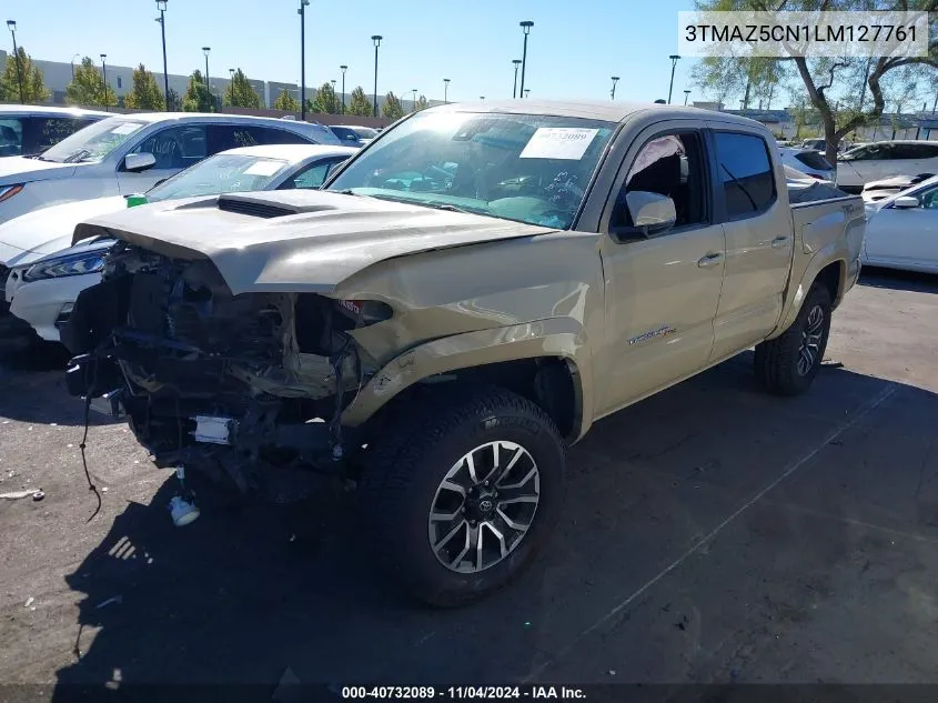 2020 Toyota Tacoma Trd Sport VIN: 3TMAZ5CN1LM127761 Lot: 40732089