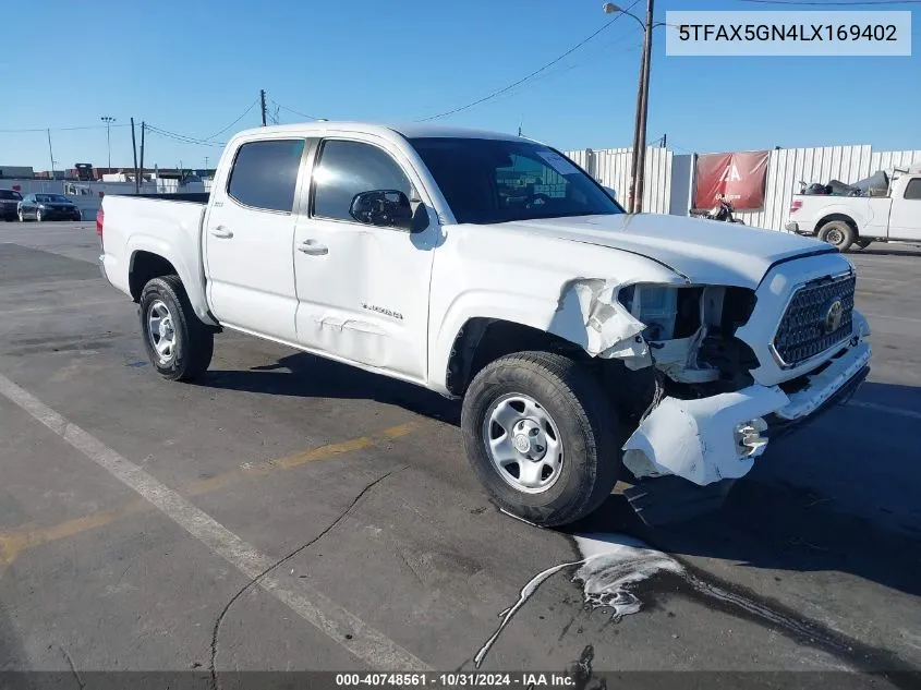 2020 Toyota Tacoma Sr5 VIN: 5TFAX5GN4LX169402 Lot: 40748561