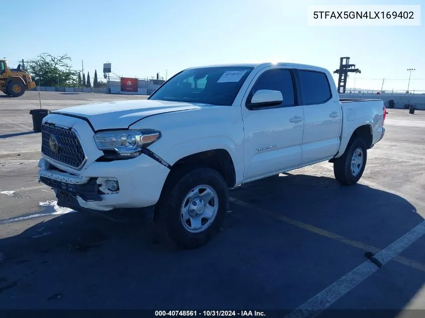 5TFAX5GN4LX169402 2020 Toyota Tacoma Sr5