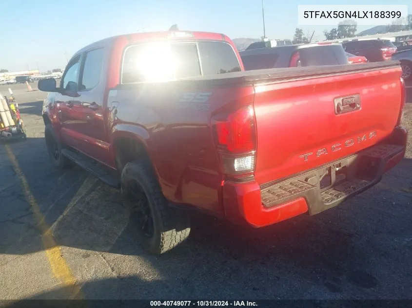 2020 Toyota Tacoma Sr VIN: 5TFAX5GN4LX188399 Lot: 40749077