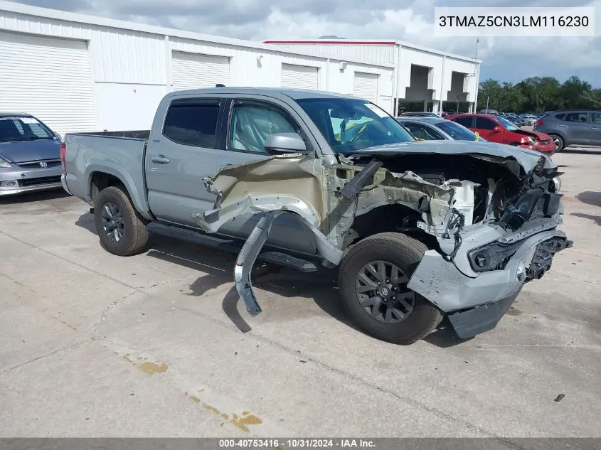 2020 Toyota Tacoma Sr5 V6 VIN: 3TMAZ5CN3LM116230 Lot: 40753416