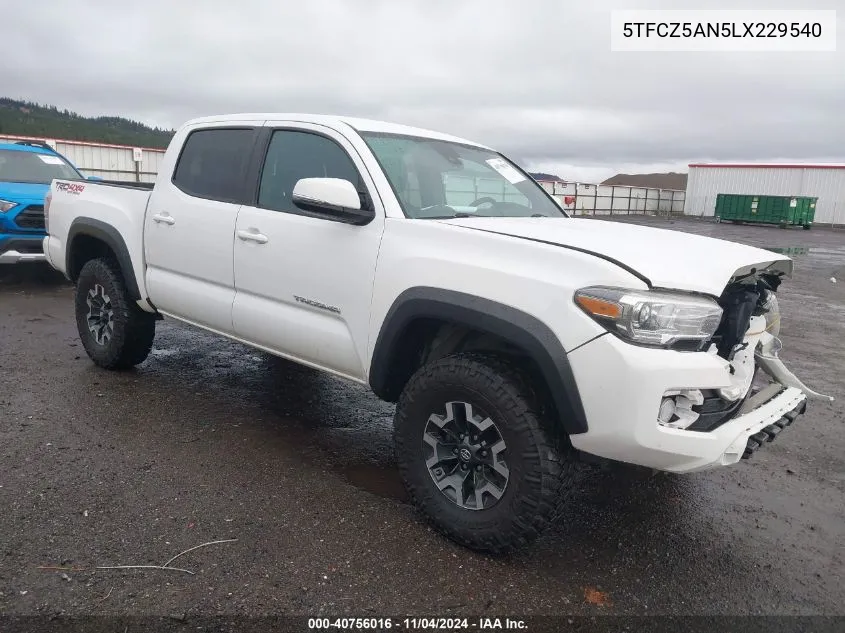 5TFCZ5AN5LX229540 2020 Toyota Tacoma Trd Off-Road