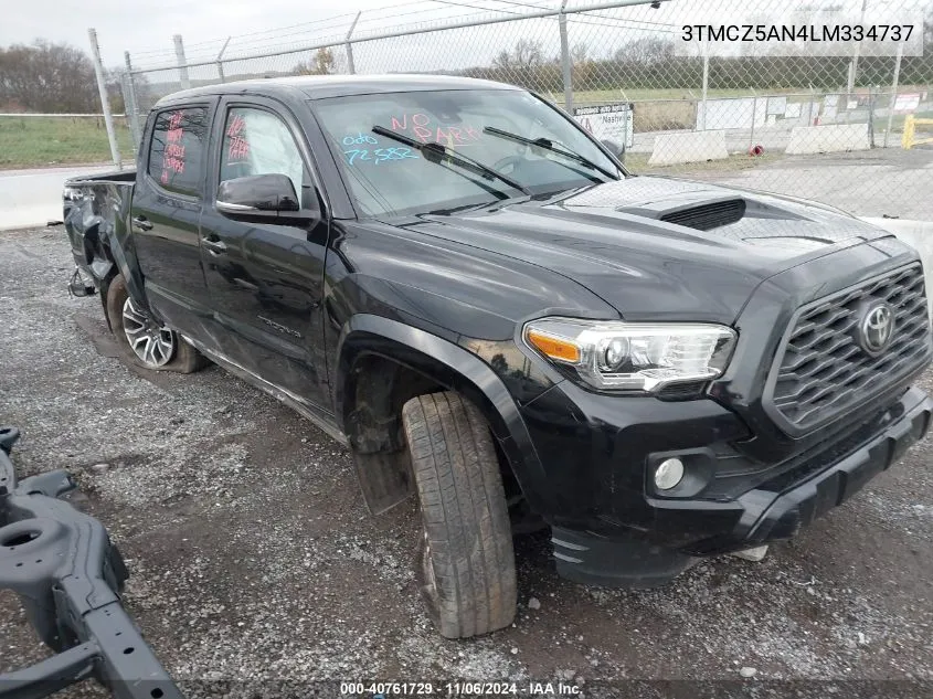 2020 Toyota Tacoma Trd Sport VIN: 3TMCZ5AN4LM334737 Lot: 40761729