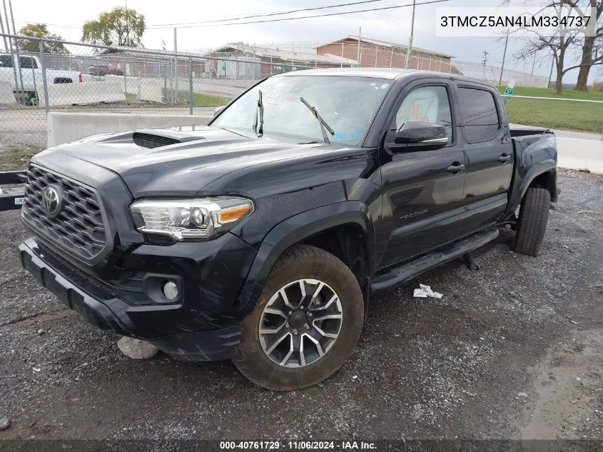 2020 Toyota Tacoma Trd Sport VIN: 3TMCZ5AN4LM334737 Lot: 40761729