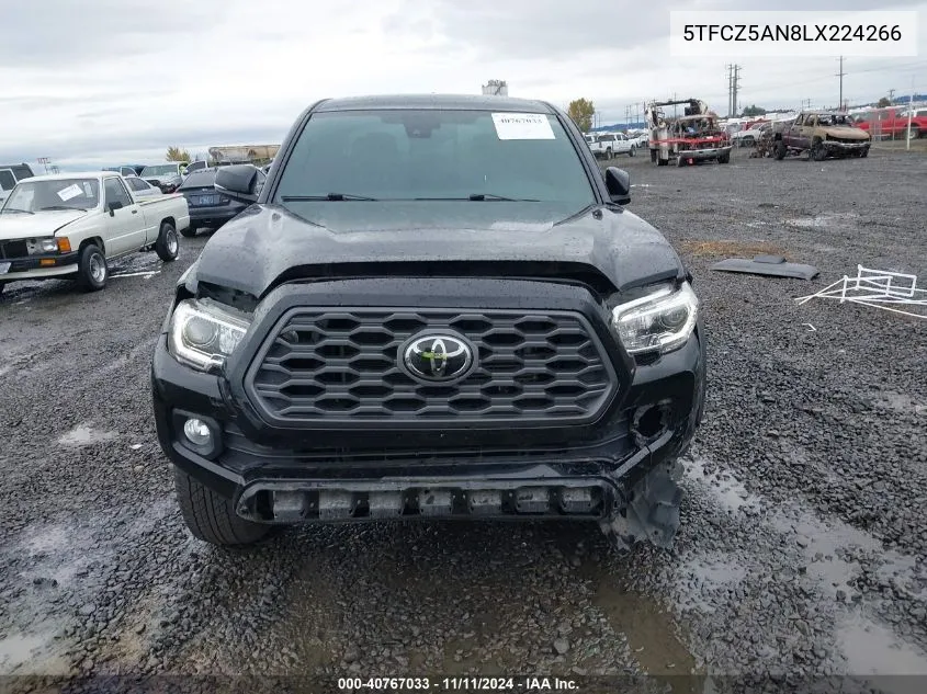 2020 Toyota Tacoma Trd Off-Road VIN: 5TFCZ5AN8LX224266 Lot: 40767033