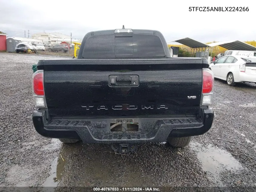 2020 Toyota Tacoma Trd Off-Road VIN: 5TFCZ5AN8LX224266 Lot: 40767033