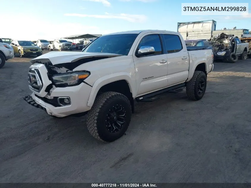 2020 Toyota Tacoma Limited VIN: 3TMGZ5AN4LM299828 Lot: 40777218