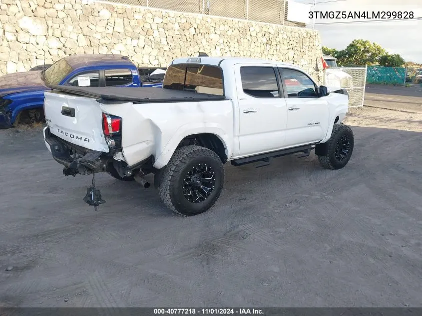 2020 Toyota Tacoma Limited VIN: 3TMGZ5AN4LM299828 Lot: 40777218