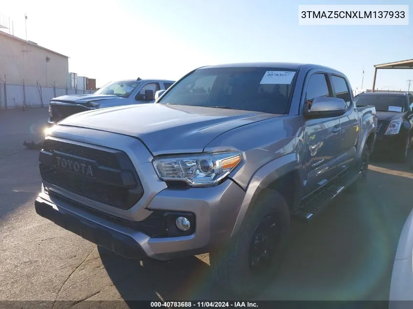 2020 Toyota Tacoma Sr5 V6 VIN: 3TMAZ5CNXLM137933 Lot: 40783688