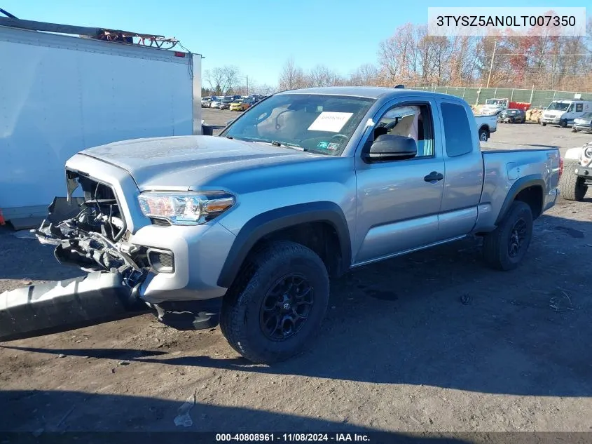 2020 Toyota Tacoma Sr V6 VIN: 3TYSZ5AN0LT007350 Lot: 40808961