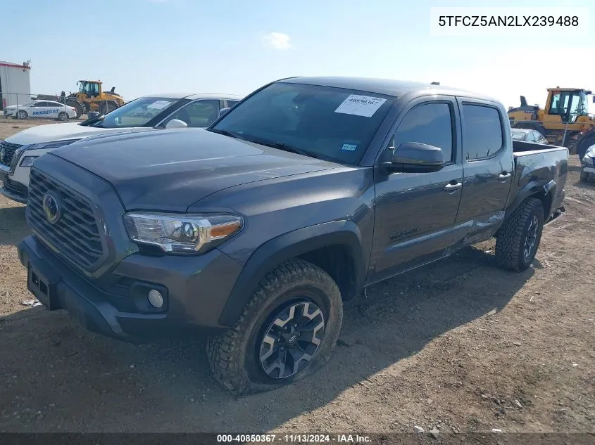 5TFCZ5AN2LX239488 2020 Toyota Tacoma Trd Off-Road