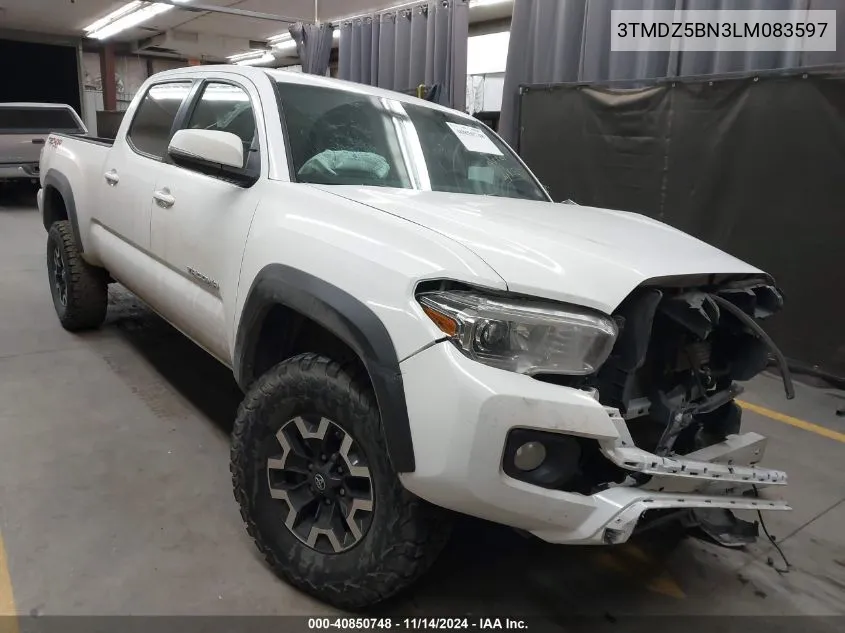 2020 Toyota Tacoma Trd Off-Road VIN: 3TMDZ5BN3LM083597 Lot: 40850748