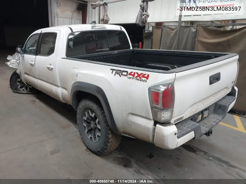 2020 Toyota Tacoma Trd Off-Road VIN: 3TMDZ5BN3LM083597 Lot: 40850748