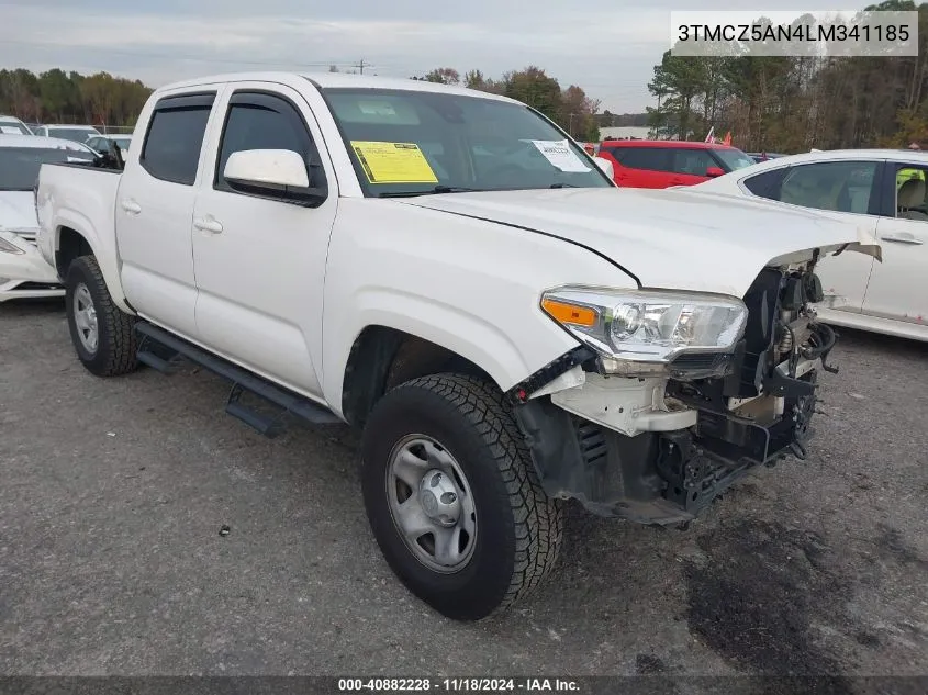 2020 Toyota Tacoma Sr V6 VIN: 3TMCZ5AN4LM341185 Lot: 40882228