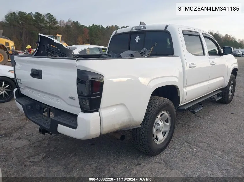 2020 Toyota Tacoma Sr V6 VIN: 3TMCZ5AN4LM341185 Lot: 40882228