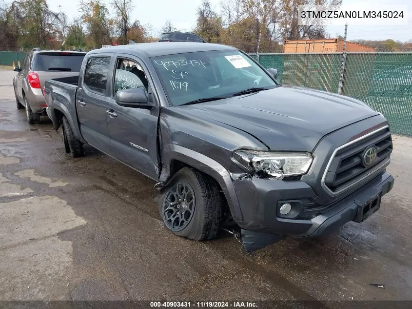 2020 Toyota Tacoma Sr5 V6 VIN: 3TMCZ5AN0LM345024 Lot: 40903431