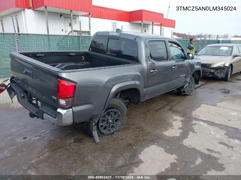 2020 Toyota Tacoma Sr5 V6 VIN: 3TMCZ5AN0LM345024 Lot: 40903431