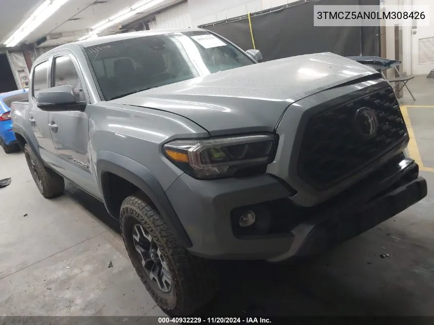 2020 Toyota Tacoma Trd Off-Road VIN: 3TMCZ5AN0LM308426 Lot: 40932229