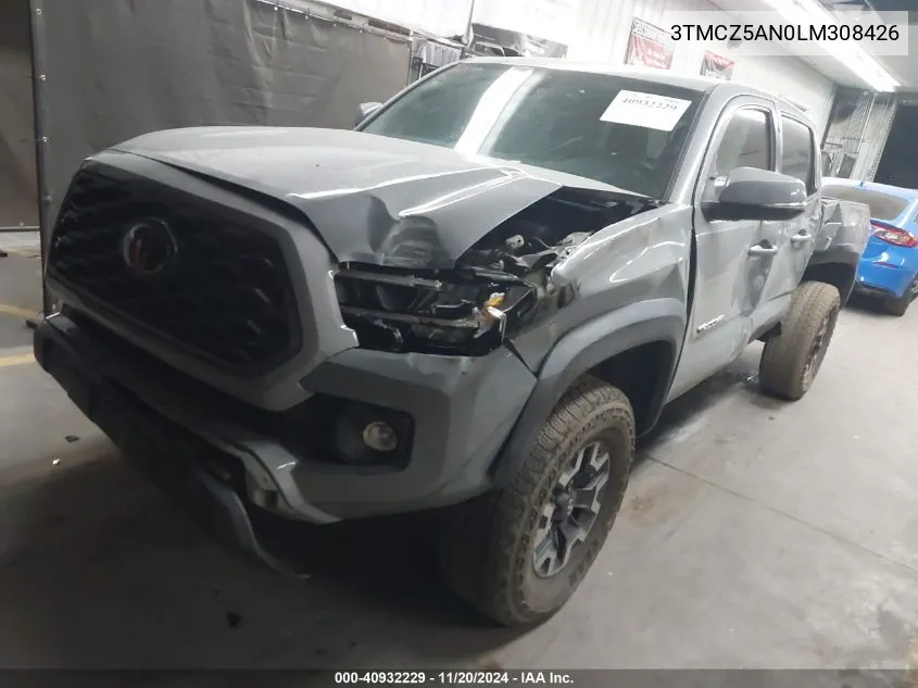 2020 Toyota Tacoma Trd Off-Road VIN: 3TMCZ5AN0LM308426 Lot: 40932229