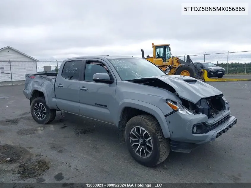 2021 Toyota Tacoma Double Cab/Sr5/Trd Sport/Trd Off Road VIN: 5TFDZ5BN5MX056865 Lot: 12053923