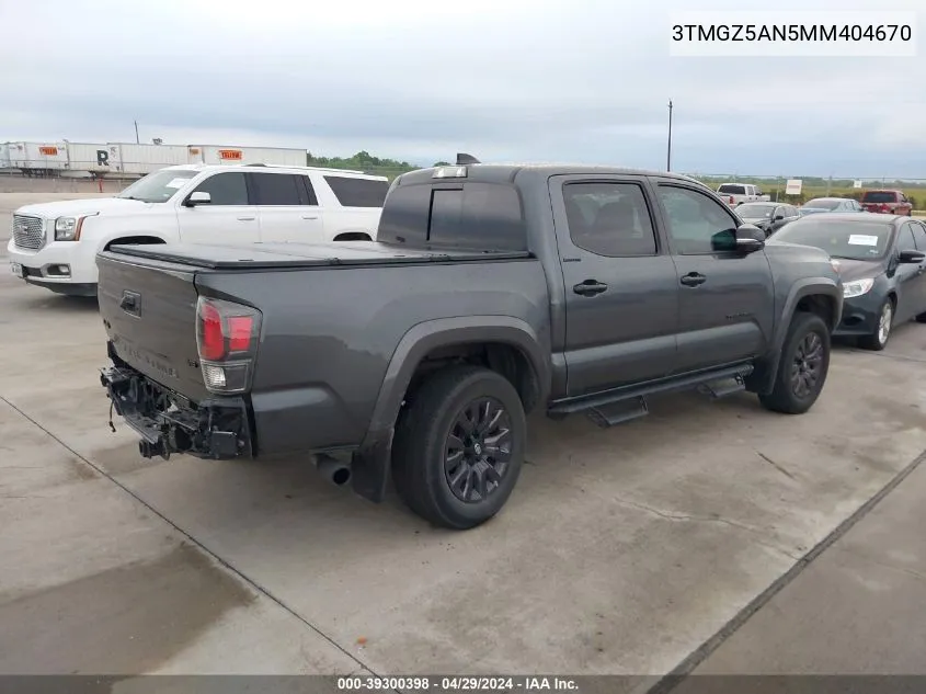 3TMGZ5AN5MM404670 2021 Toyota Tacoma Limited