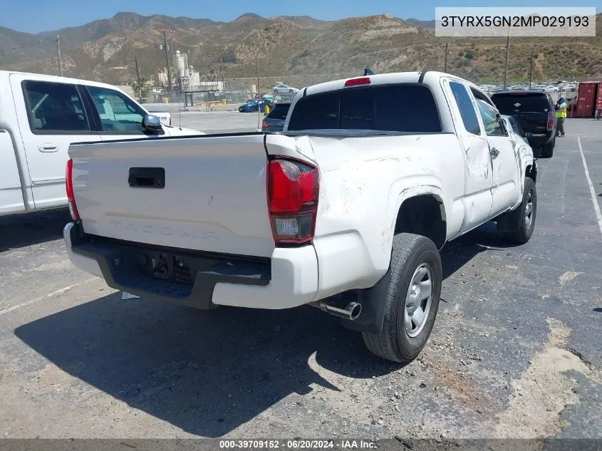 3TYRX5GN2MP029193 2021 Toyota Tacoma Access Cab/Sr/Sr5